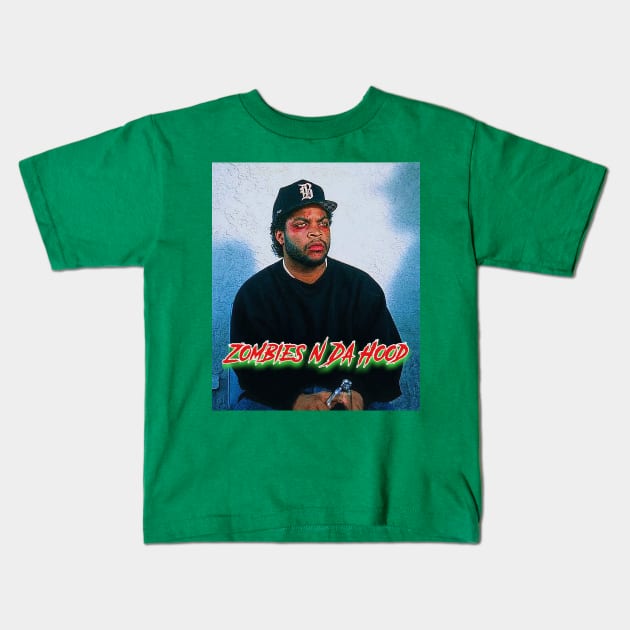 Zombies N Da Hood Kids T-Shirt by M.I.M.P.